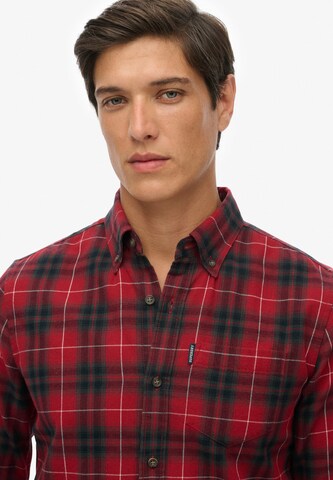 Superdry Regular fit Overhemd in Rood