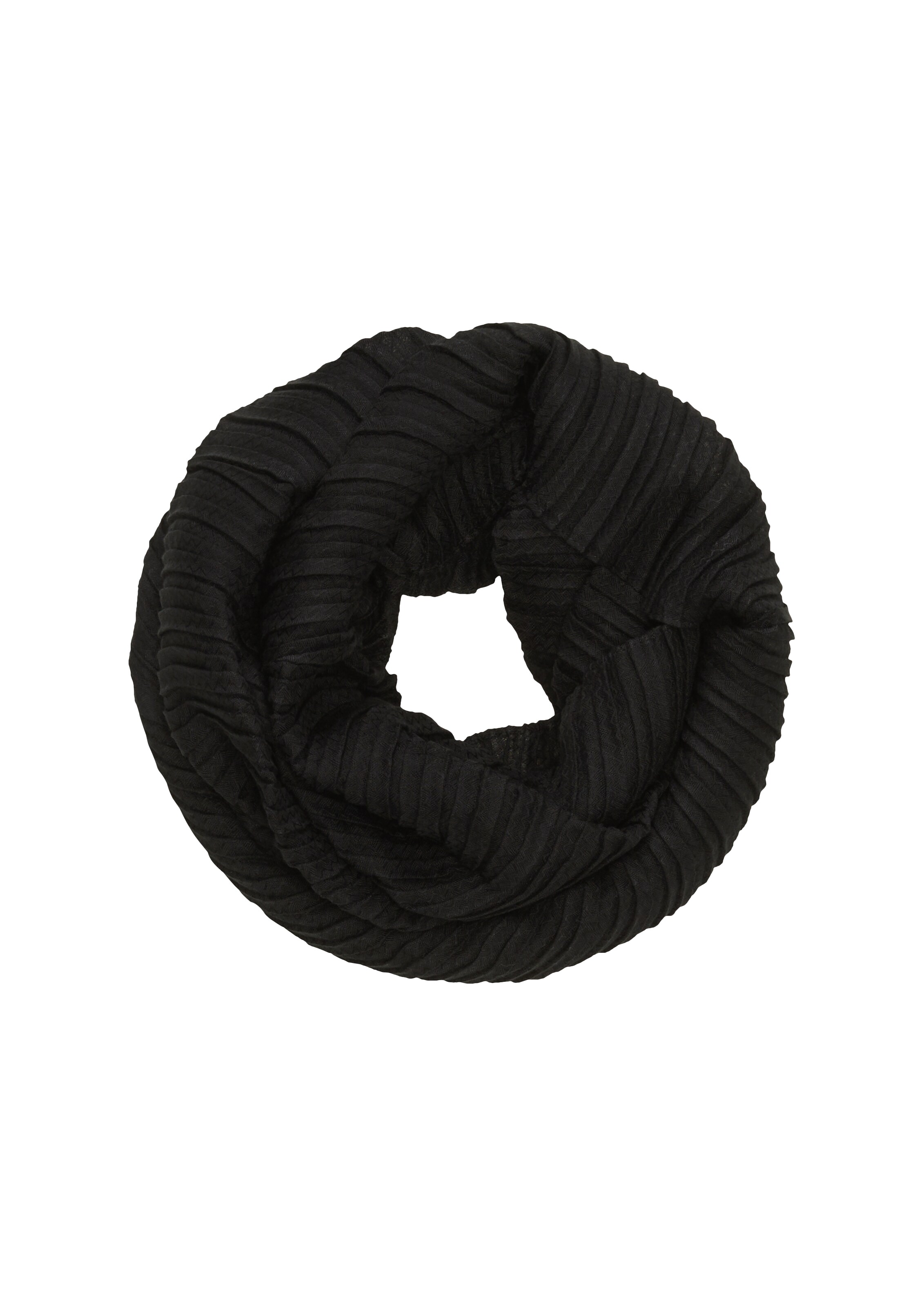 Écharpe tube s.Oliver en noir : devant