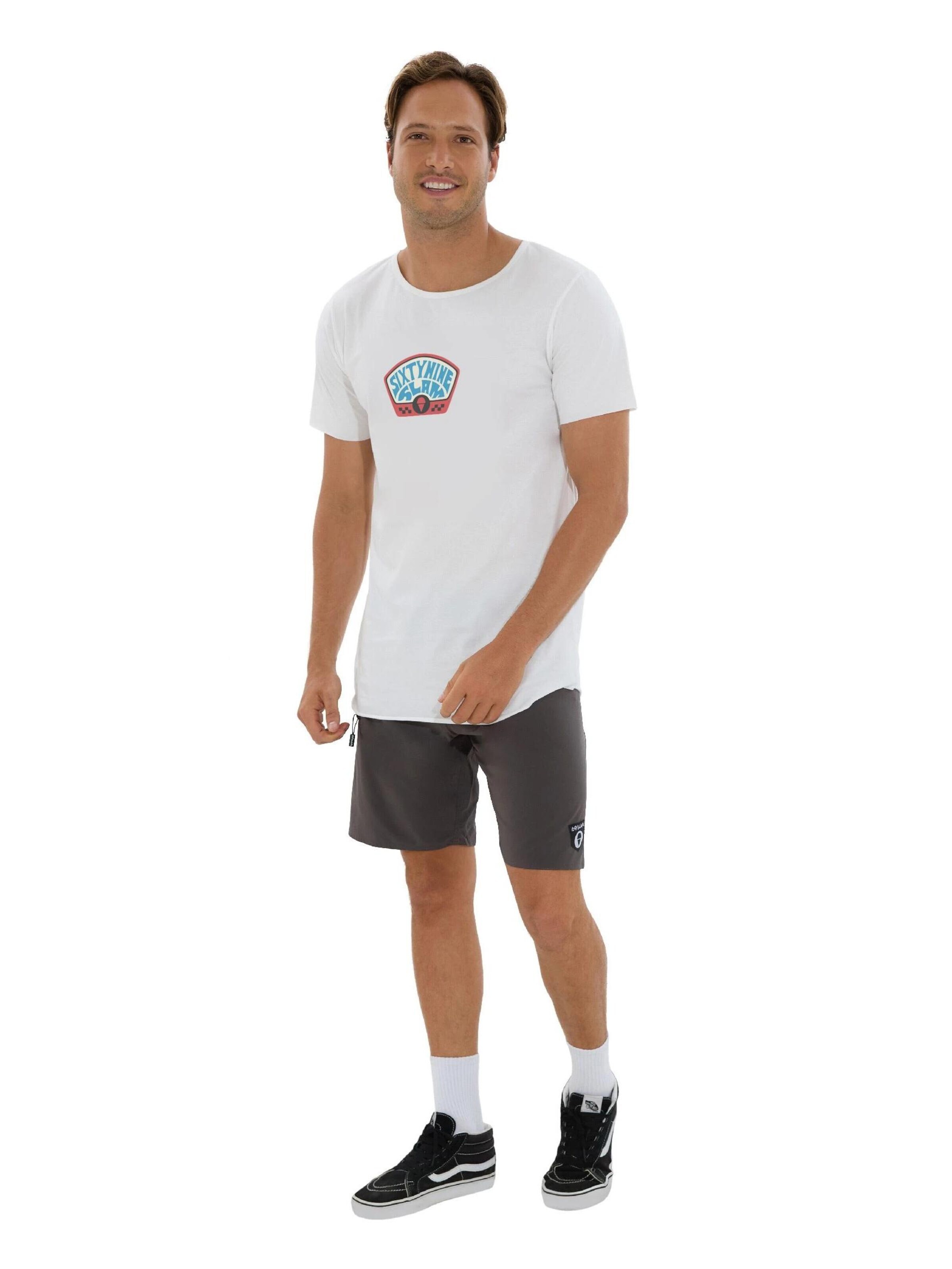 69Slam - Camiseta 'CAMISETA BOXY PLAY LOUD METER' en blanco