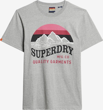 T-Shirt Superdry en gris : devant