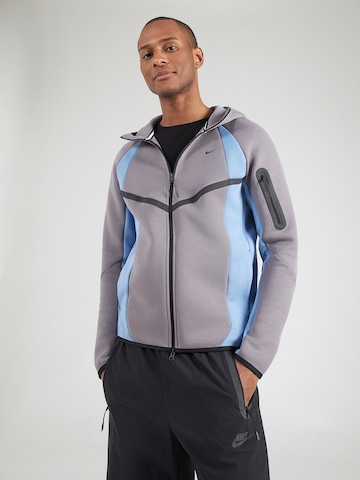 Veste de survêtement 'TECH FLC PRO' Nike Sportswear en gris : devant