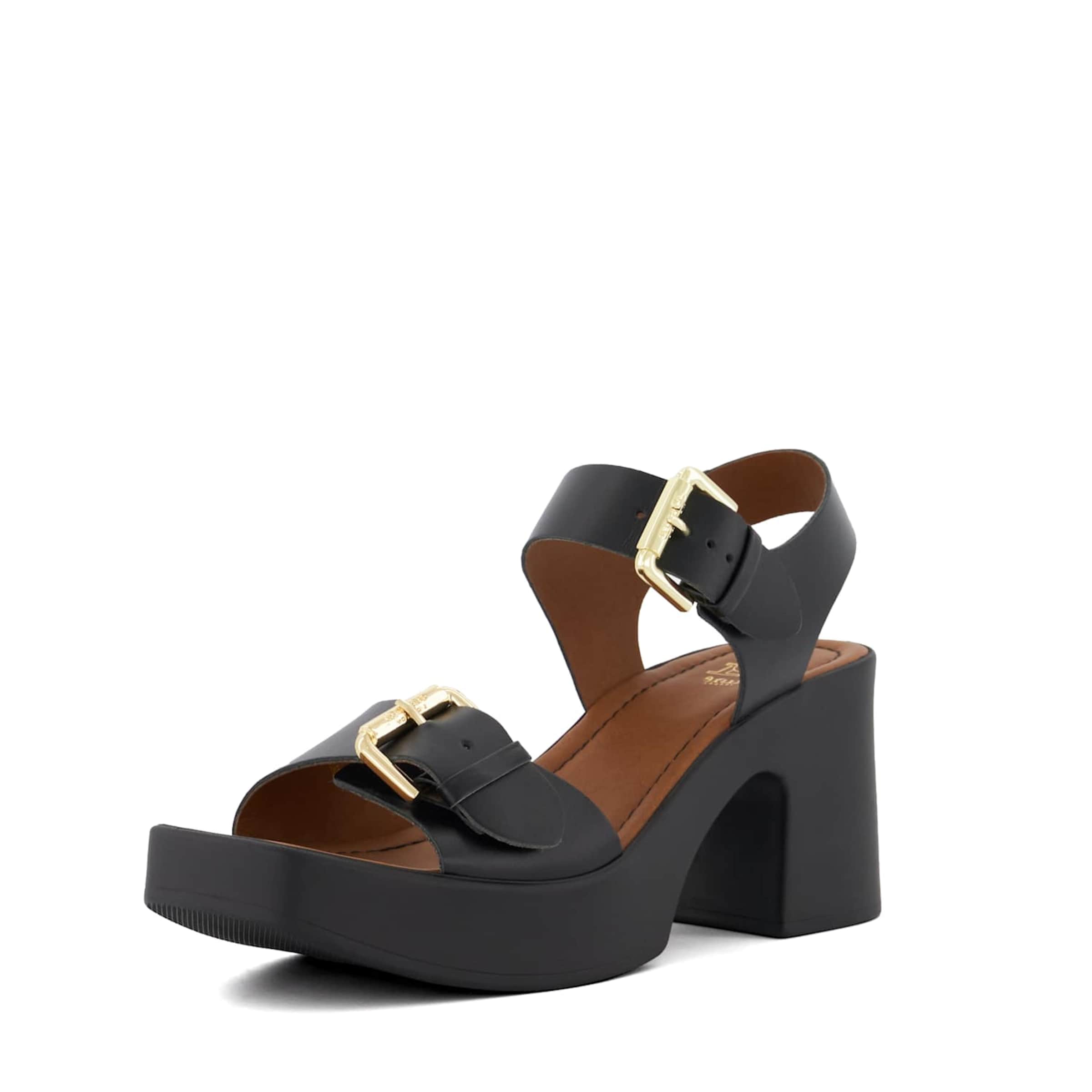 Sandales à lanières 'Jenies' Dune LONDON en noir : devant