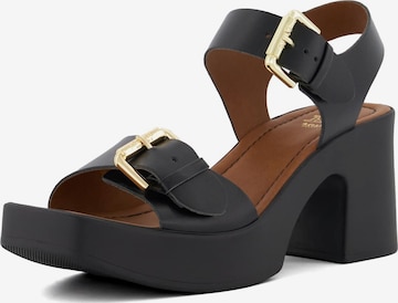 Sandales à lanières 'Jenies' Dune LONDON en noir : devant