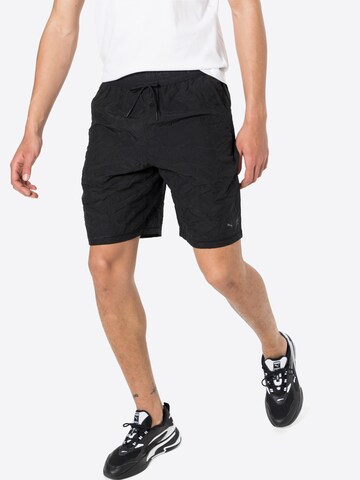 PUMA - regular Pantalón deportivo en negro: frente