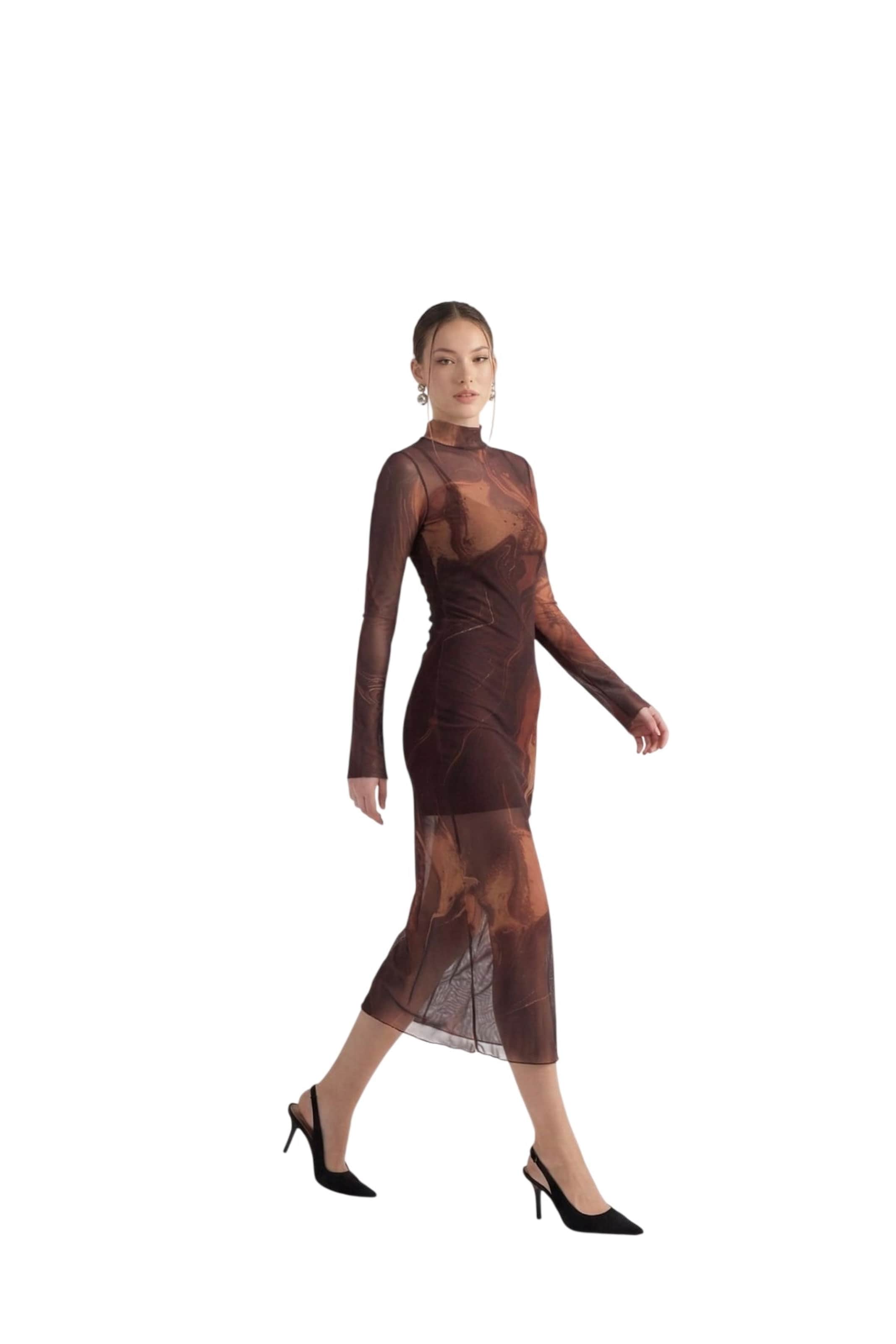 Robe HOLLY LOLLY en marron