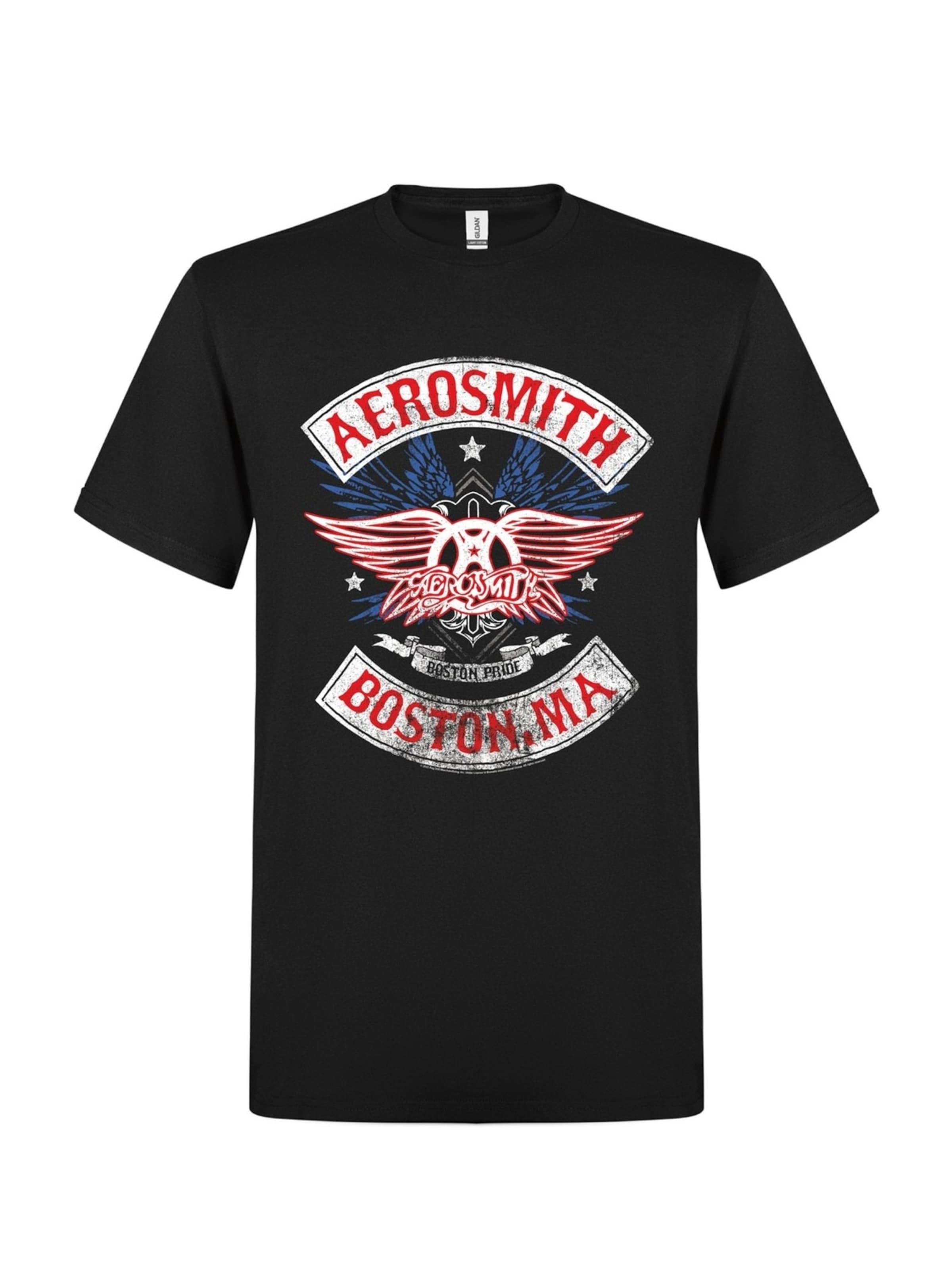 Aerosmith Shirt 'Aerosmith Boston Pride T-Shirt' in Black: front