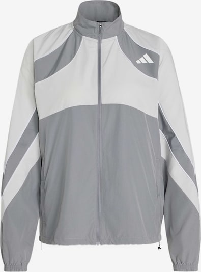ADIDAS PERFORMANCE Športová bunda 'ADIZERO A', veľkosť XS - sivá / svetlosivá, Produkt