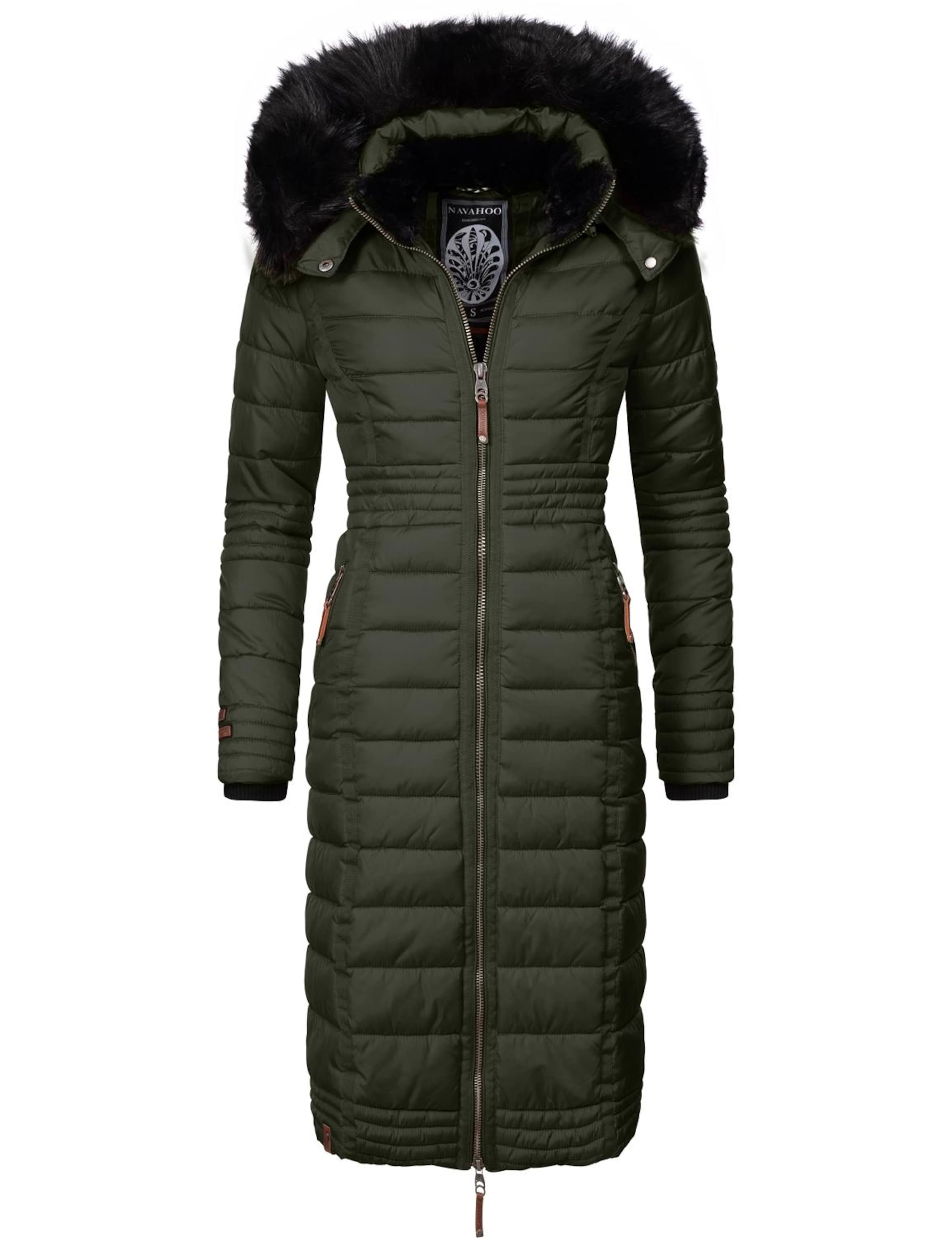 NAVAHOO - Sobretudo de inverno 'Umay' em verde: frente