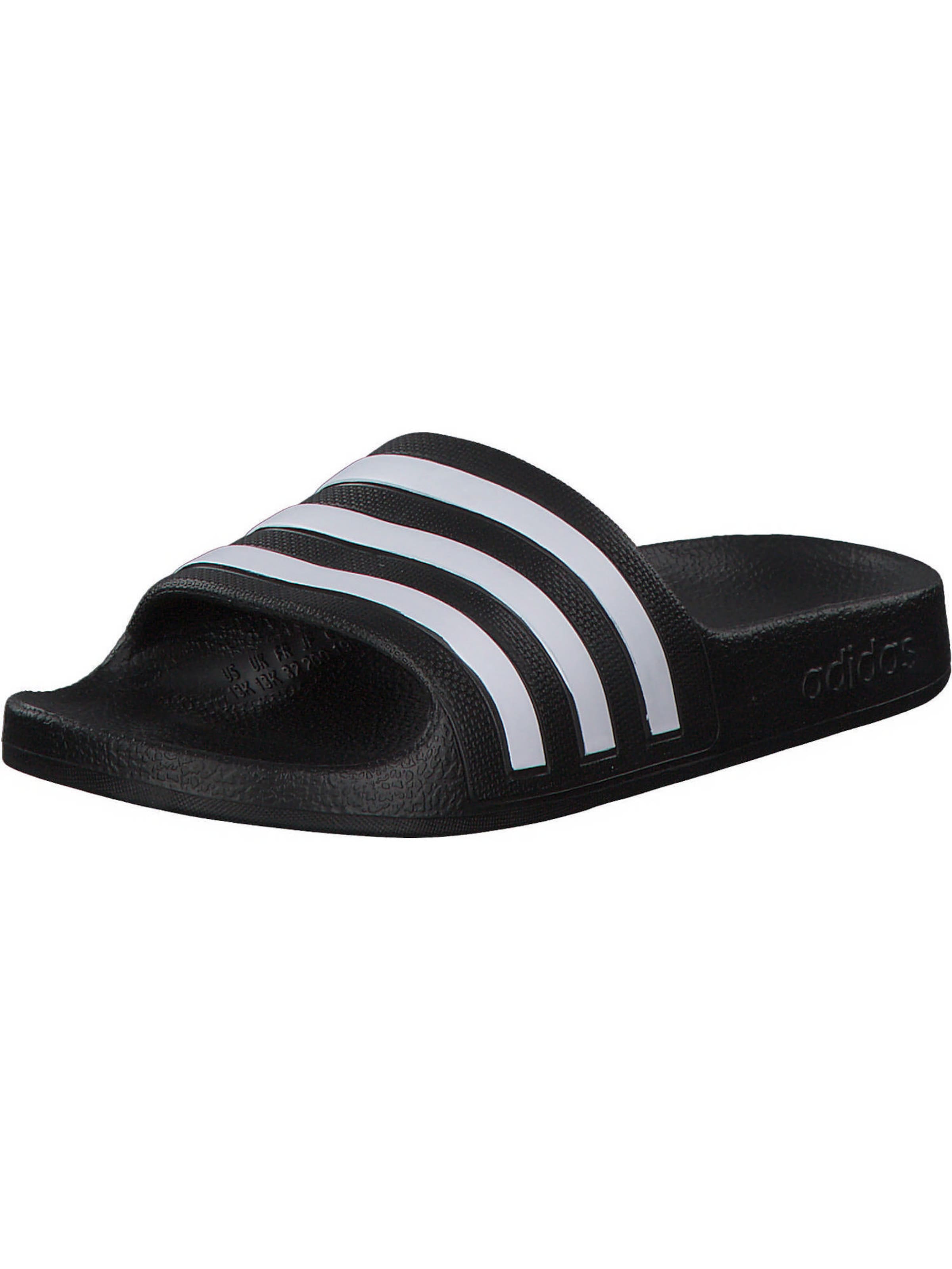 Flip-flops 'Adilette Aqua' de la ADIDAS SPORTSWEAR pe negru: față