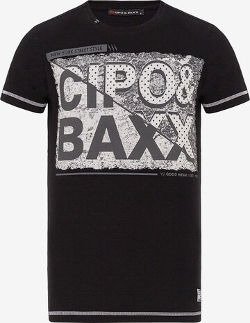 CIPO & BAXX Shirt in Black: front