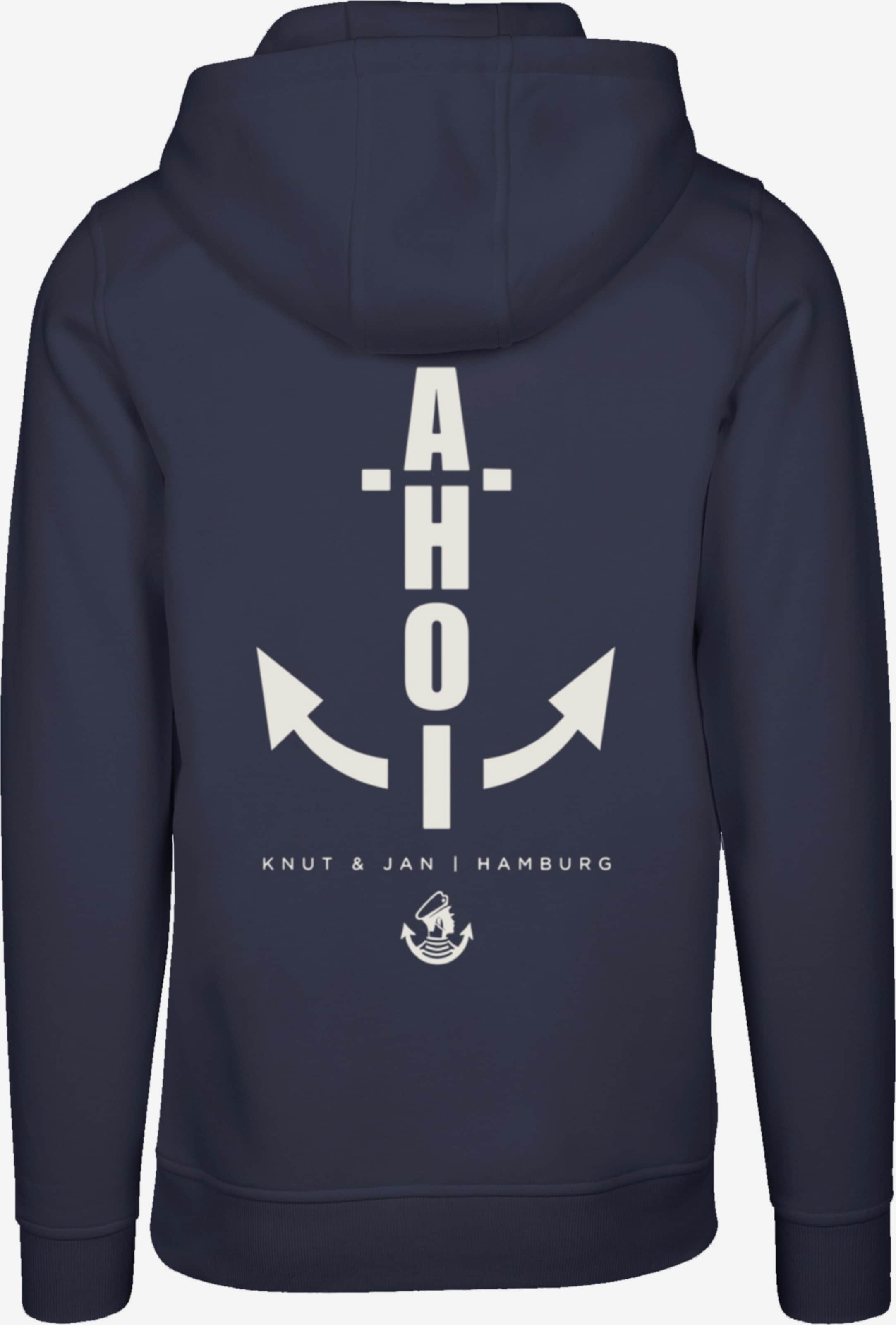 F4NT4STIC Sweatshirt 'Ahoi Anker Knut & Jan Hamburg' in Dark Blue | ABOUT  YOU