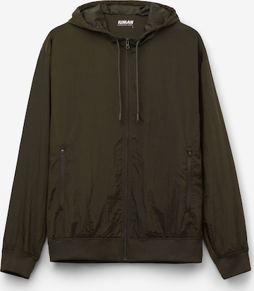 IUMAN Intimissimi Uomo Between-Season Jacket in Green: front