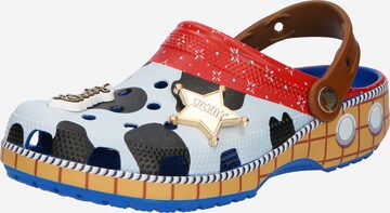 Clogs 'Toy Story Woody' di Crocs in blu: frontale