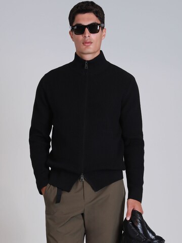 Lufian Knit cardigan in Black