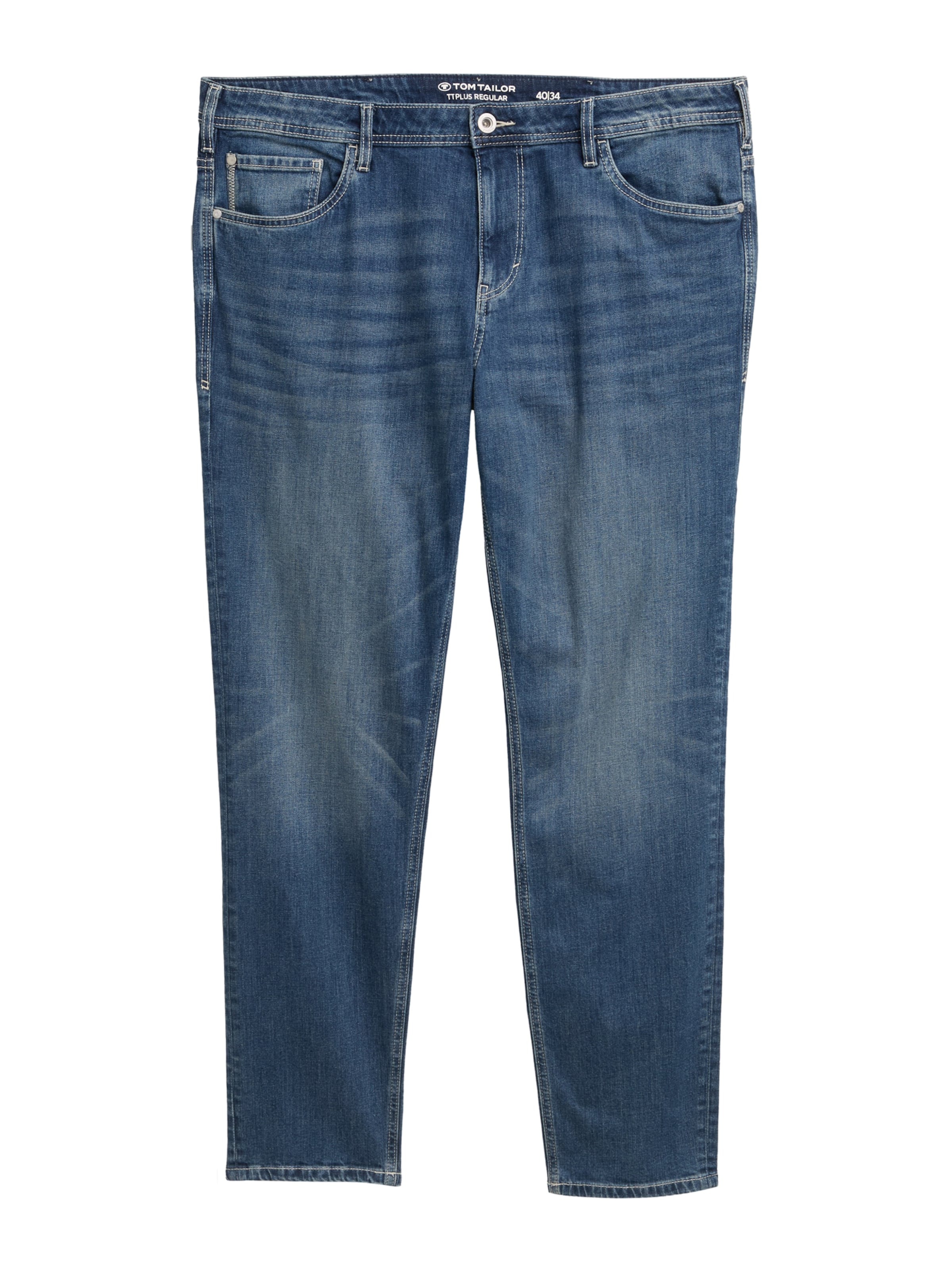 TOM TAILOR Men + Normalny krój Jeansy w kolorze niebieski: przód