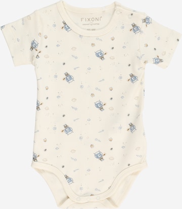 Tutina / body per bambino di Fixoni in beige: frontale