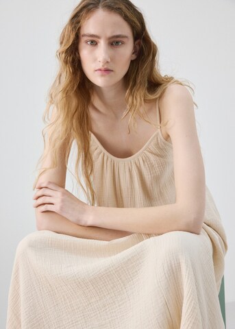 MANGO Nachthemd 'Byron' in Beige
