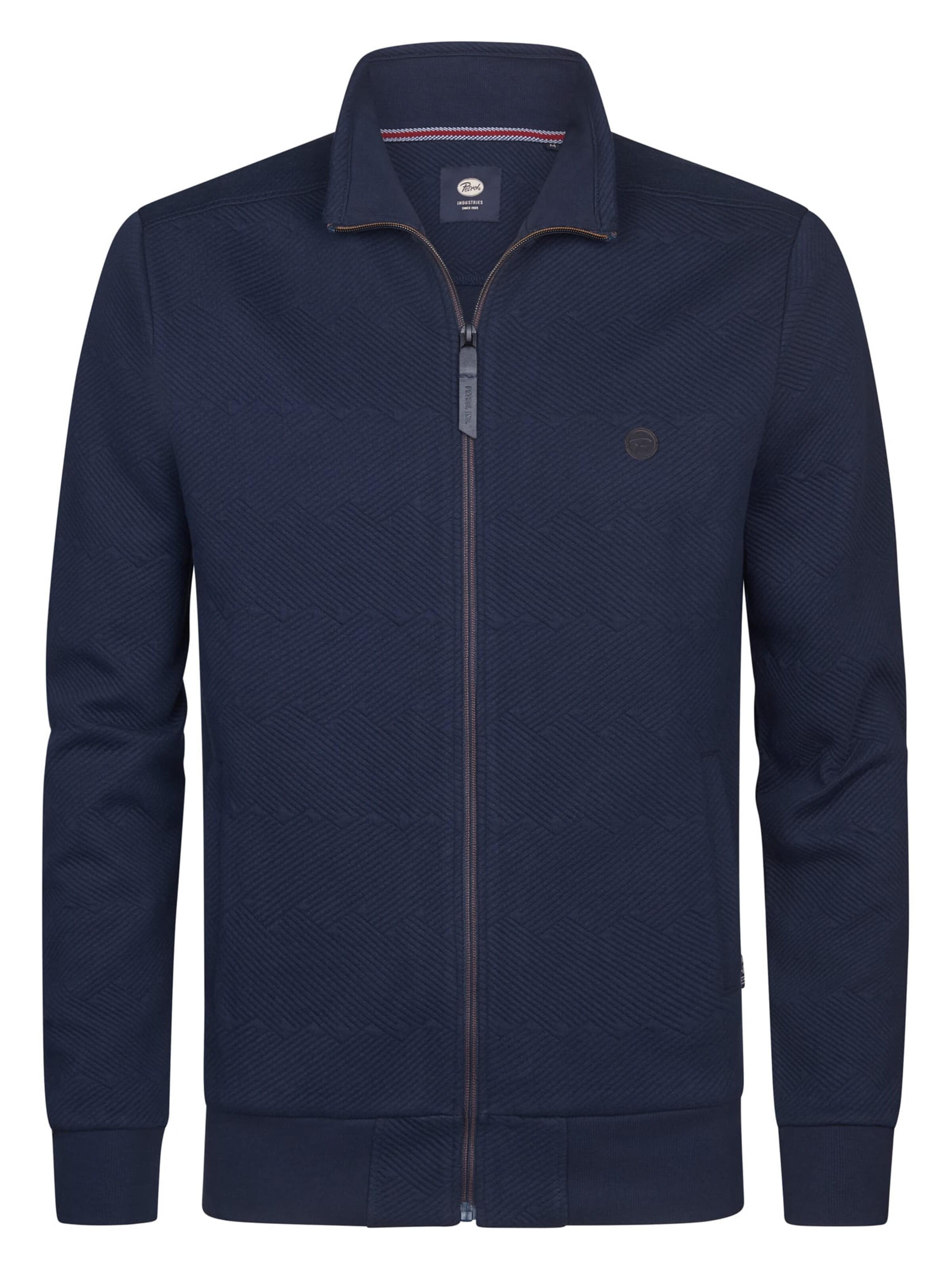 PETROL INDUSTRIES MEN Sweatvest in XXL in de kleur Navy, Productweergave