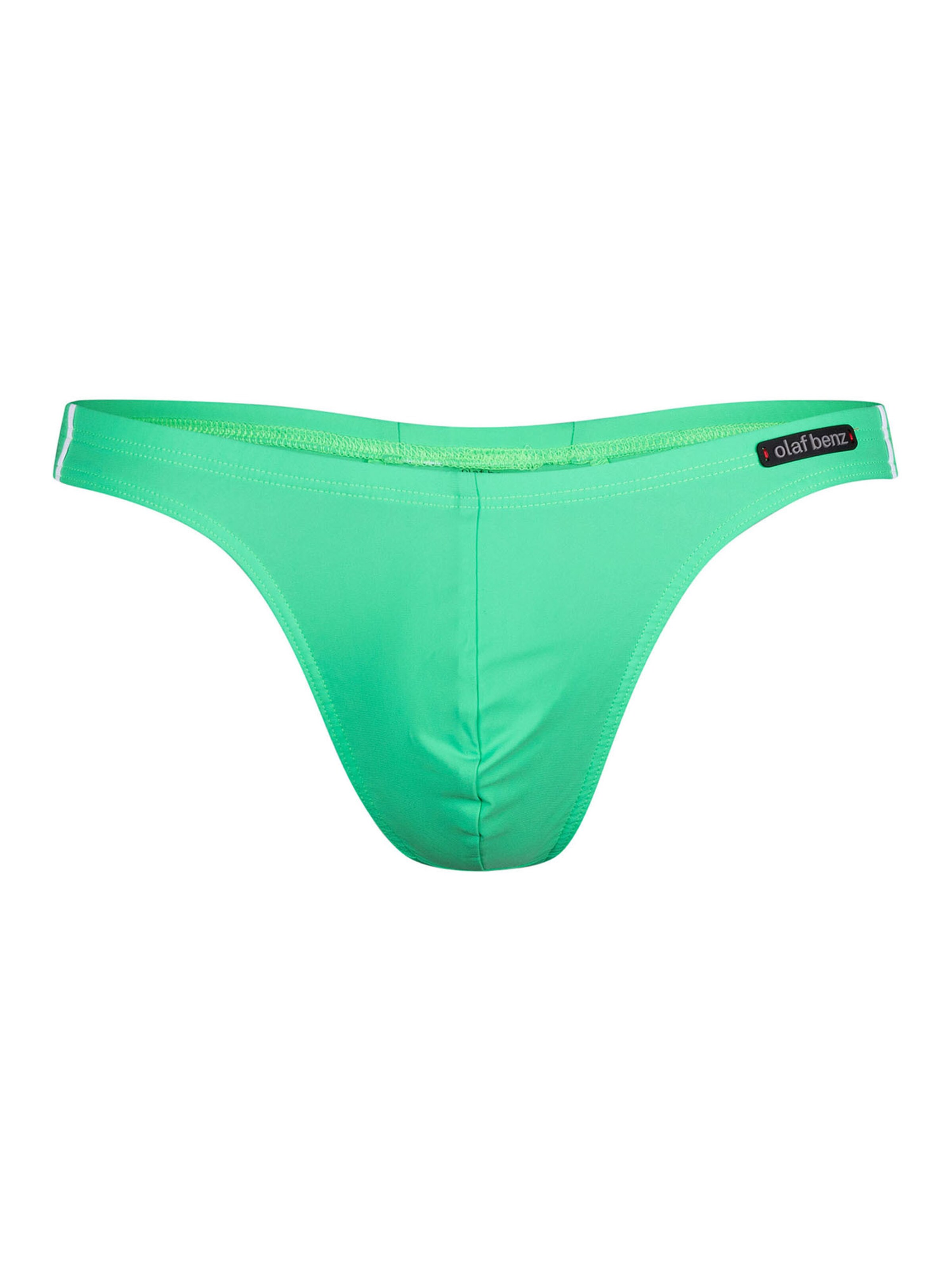 Olaf Benz Bathing trunks ' BLU1200 Sunstring ' in Green: front