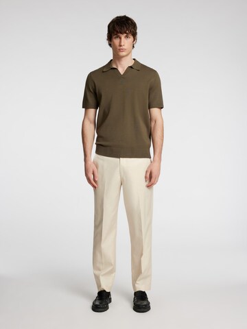Regular Pantalon à plis SELECTED en beige