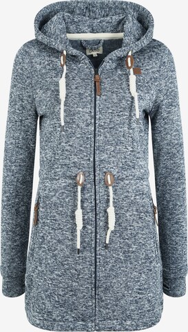 Oxmo Strickfleecejacke 'Thora' in Blau: predná strana