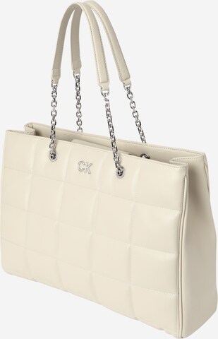 Cabas Calvin Klein en beige : devant