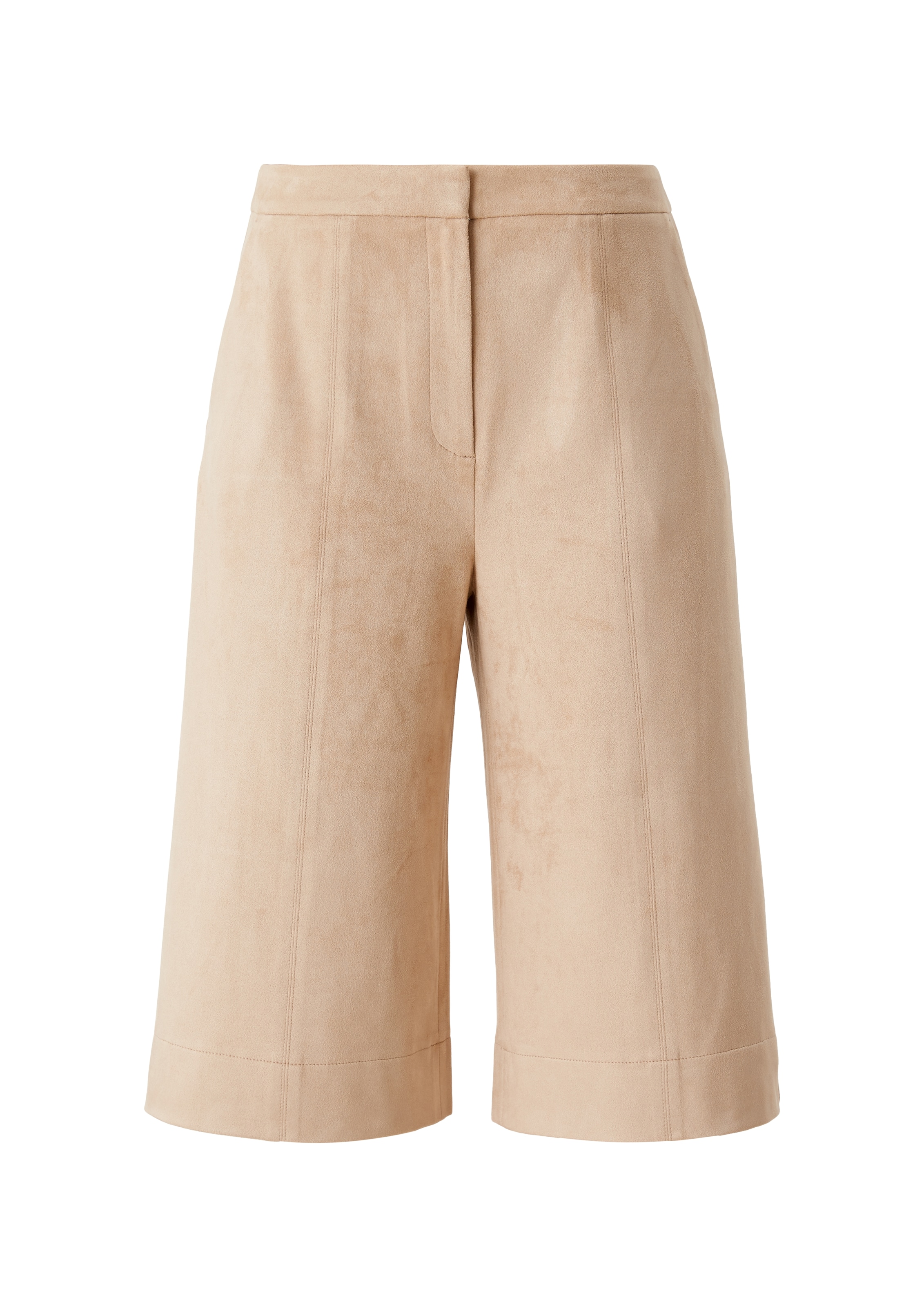 s.Oliver BLACK LABEL Wide leg Broek in Beige: voorkant