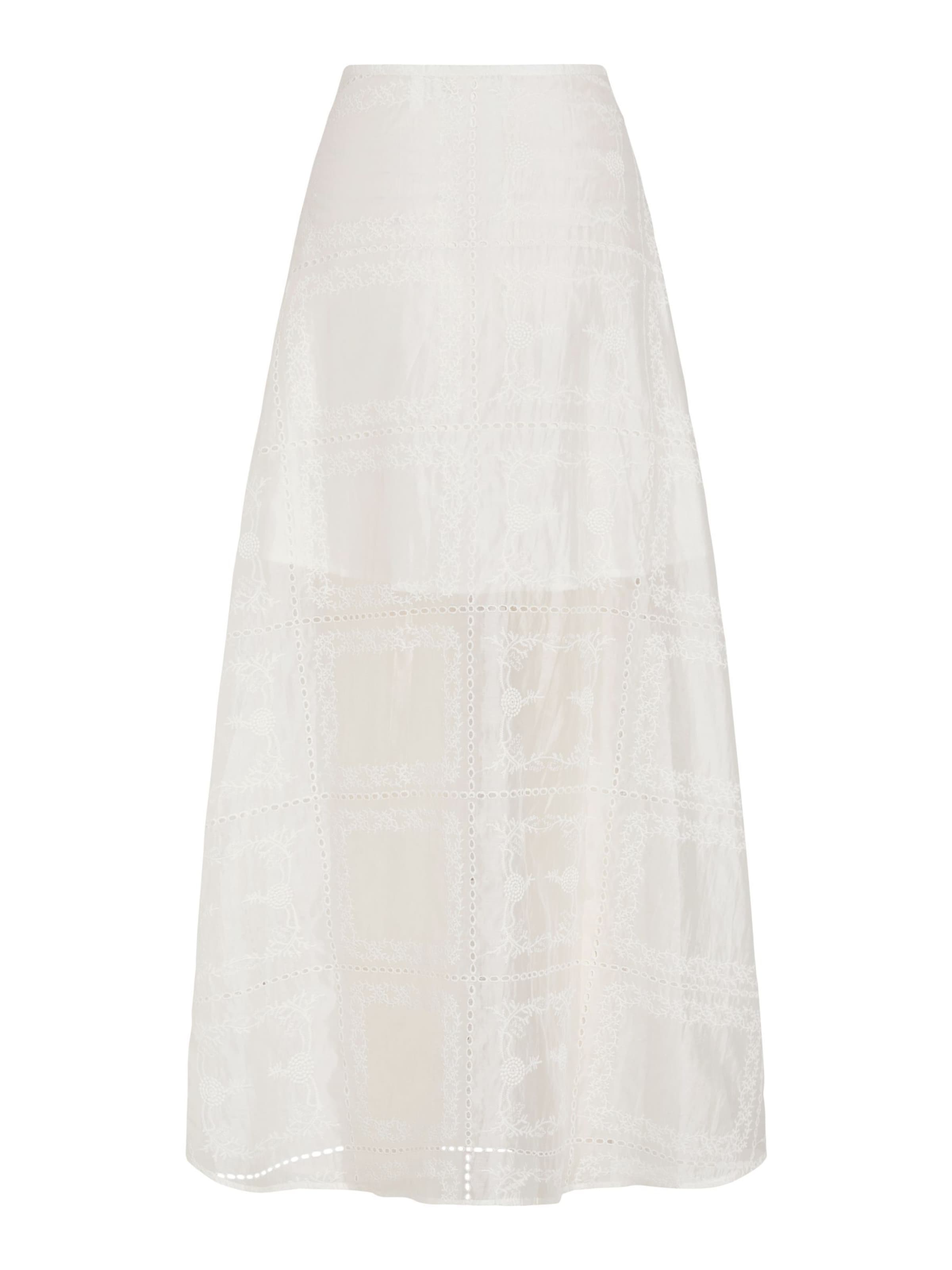 Jupe ROUGE EDIT en blanc