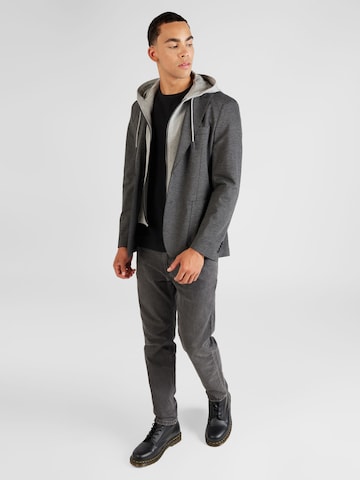 BOSS Black - Ajuste regular Chaqueta saco 'Hanry' en gris