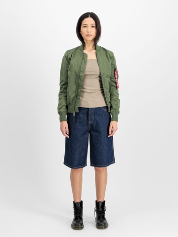 ALPHA INDUSTRIES Between-Season Jacket 'MA-1 TT' in Green