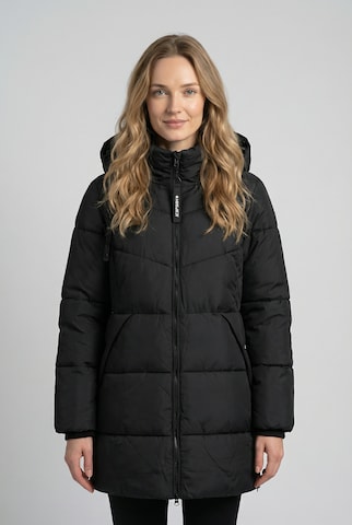 ICEPEAK - Abrigo de invierno 'Adaire' en negro: frente