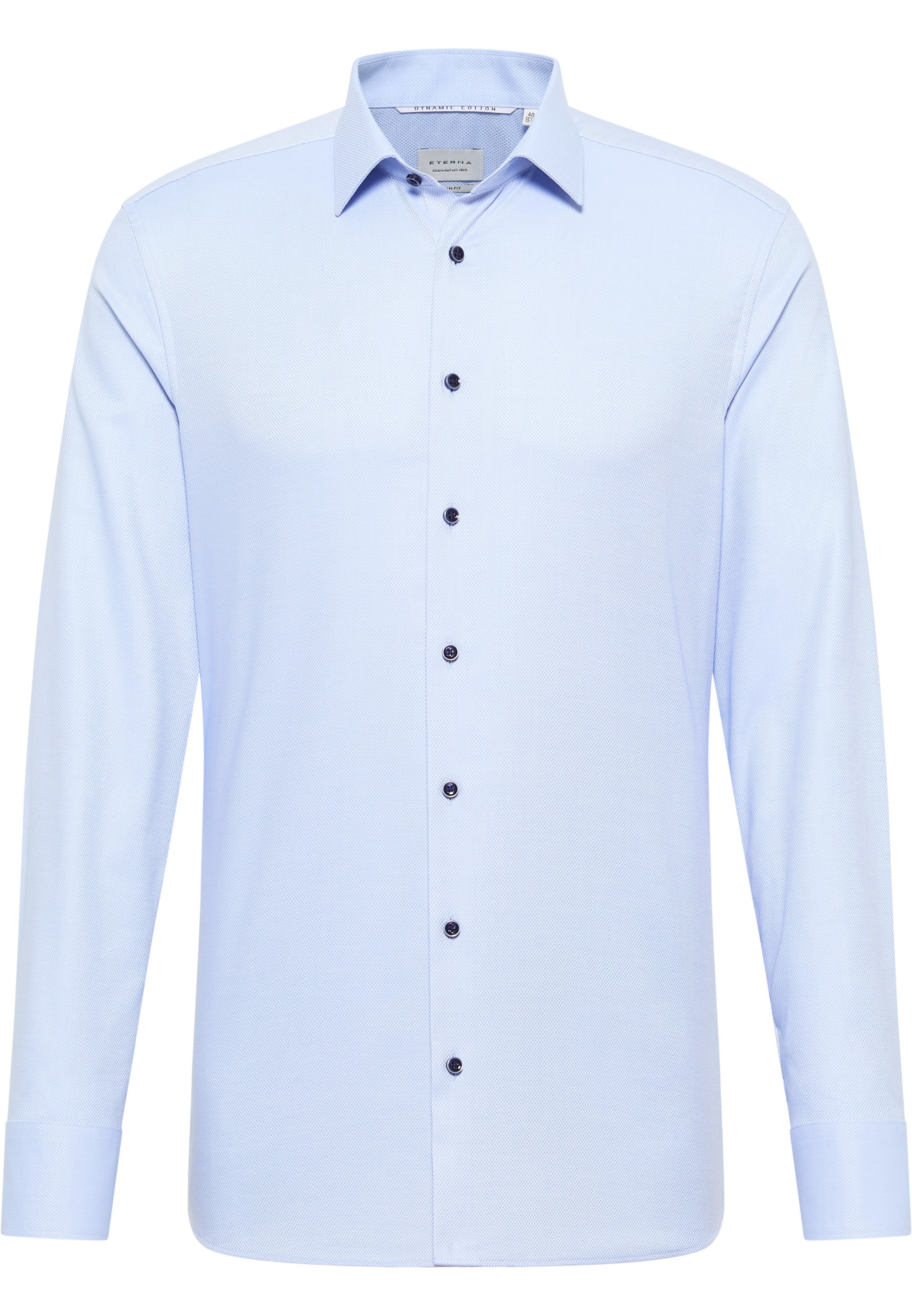 ETERNA Slim fit Zakelijk overhemd in Blauw: voorkant
