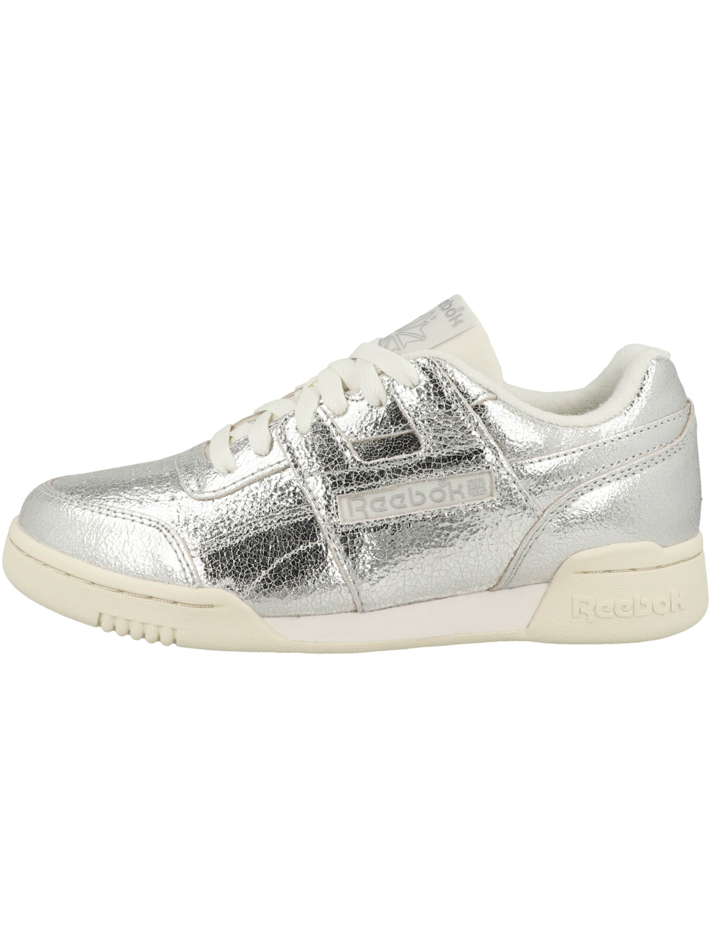 Reebok - Zapatillas deportivas bajas ' Workout Plus ' en plata: lado