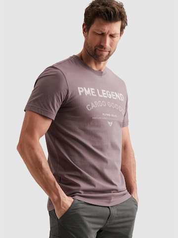 PME Legend Shirt 'PME LEGEND - T-shirt with signature artwork' in Lila