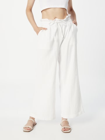 Dorothy Perkins Szeroka nogawka Spodnie w kolorze biały: przód