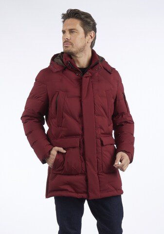 HECHTER PARIS Winter Jacket in Red: front