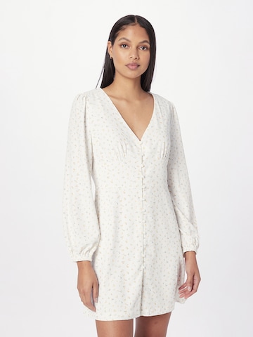 Robe-chemise GLAMOROUS en blanc : devant