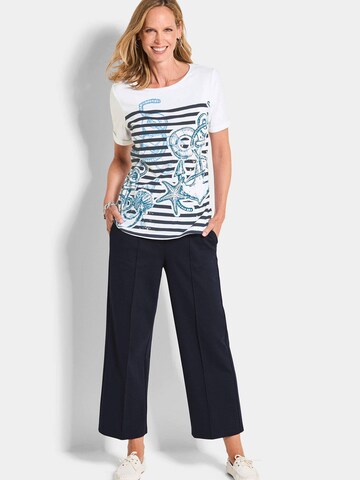 Goldner Shirt in Wit