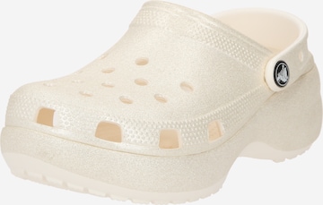 Crocs Puukengät & Crocks-jalkineet 'Classic' värissä valkoinen: etupuoli