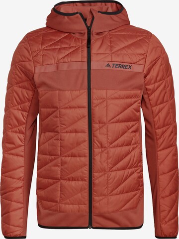 ADIDAS TERREX Outdoor jacket 'Multi Primegreen Hybrid' in Red: front