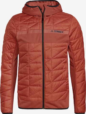 Veste outdoor 'Multi Primegreen Hybrid' ADIDAS TERREX en rouge : devant