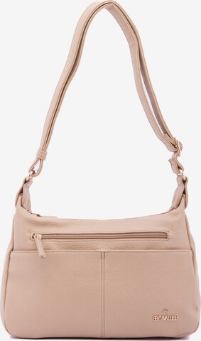 Borsa a spalla 'Borsa a Tracolla Donna Ecopelle con Zip e Tasche Multiple - B Cavalli' di B. Cavalli in beige: frontale