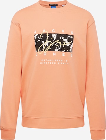 JACK & JONES Sweatshirt 'ARUBA' in Orange: front