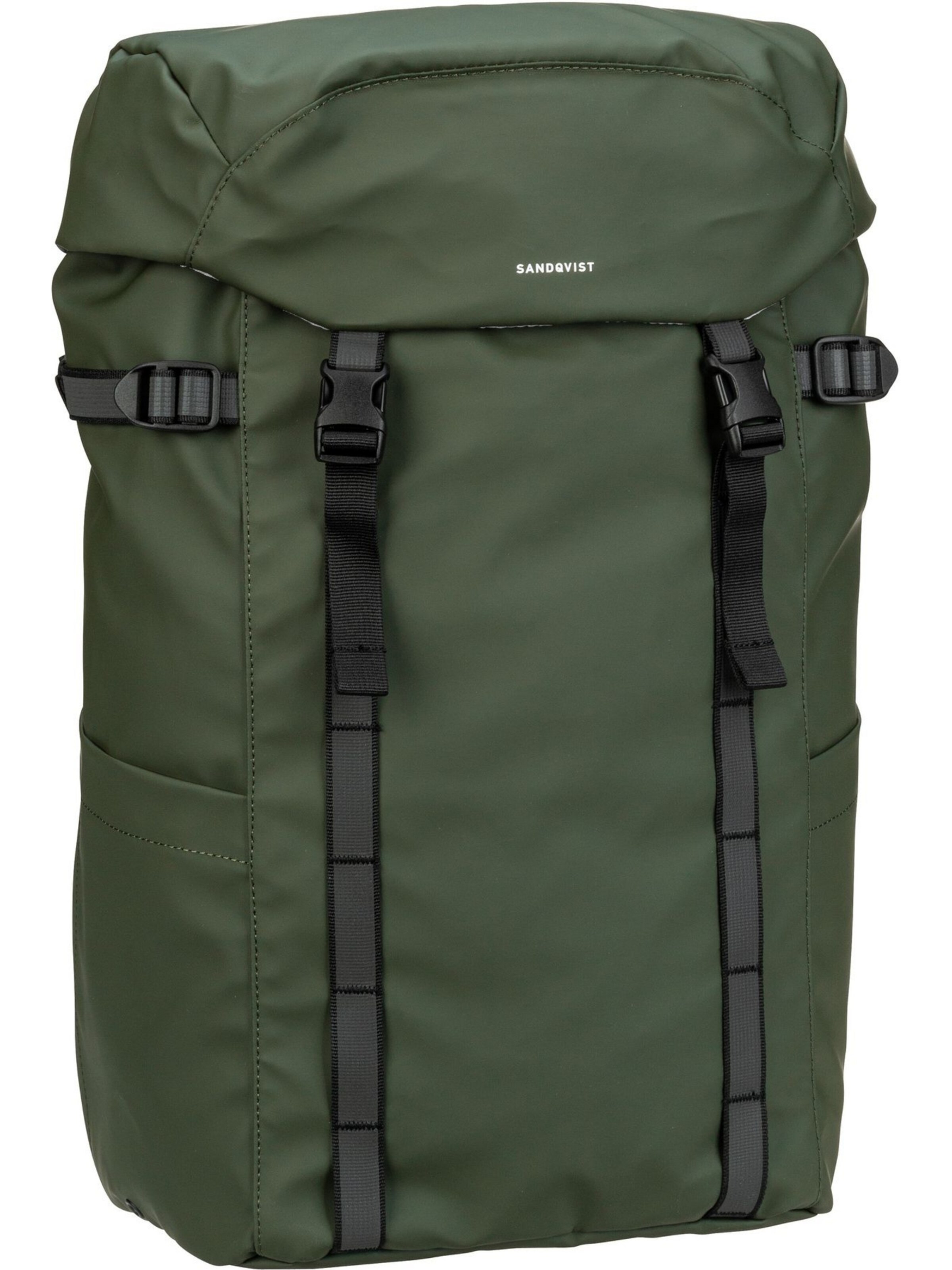 SANDQVIST Backpack 'Jonatan' in Green: front