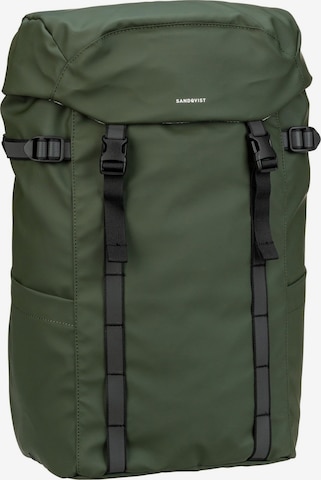 SANDQVIST Backpack 'Jonatan' in Green: front