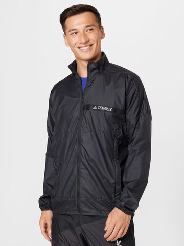 ADIDAS TERREX Outdoor jacket 'Multi' in Black: front