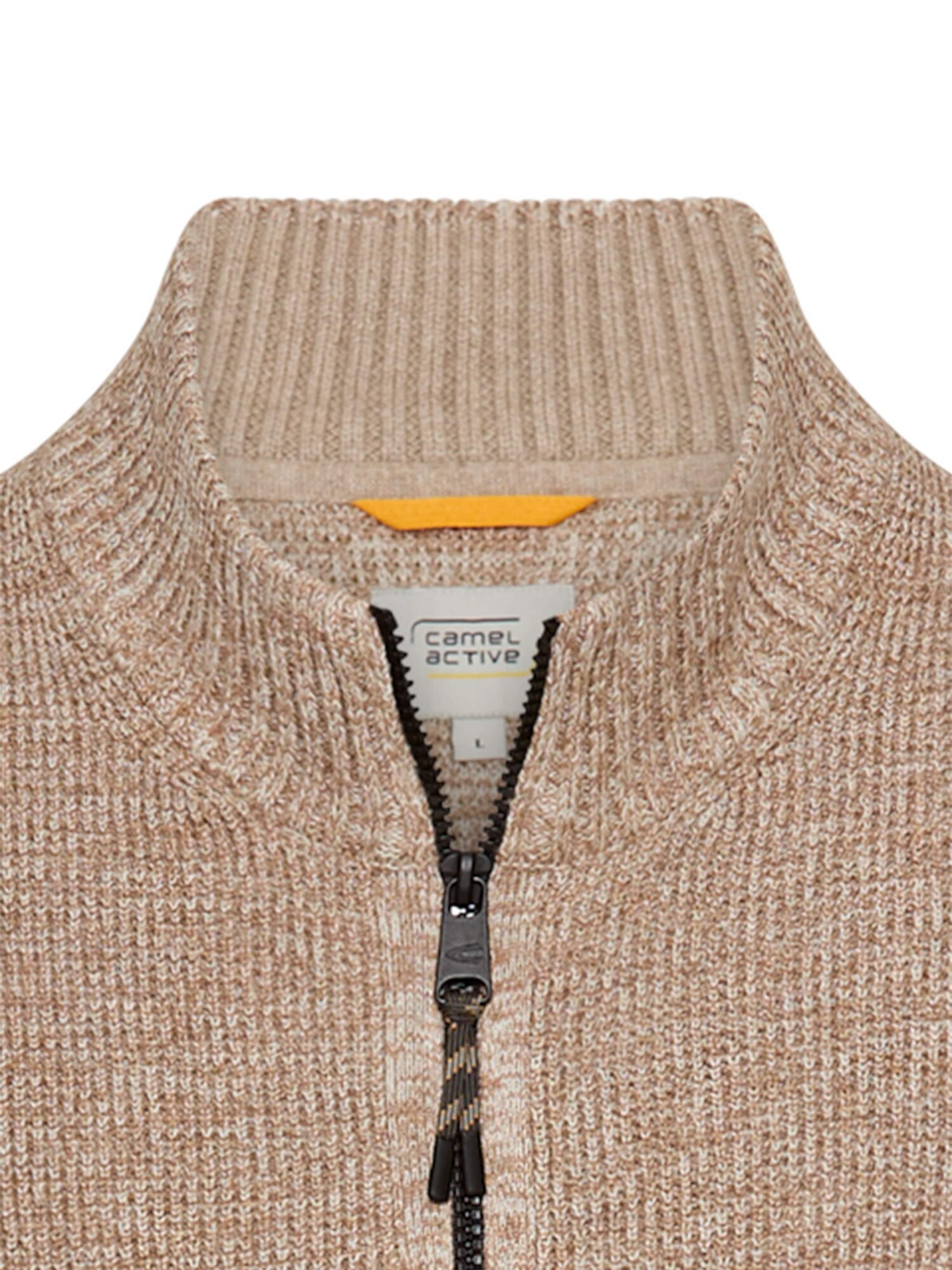 CAMEL ACTIVE Strickjacke in Beige