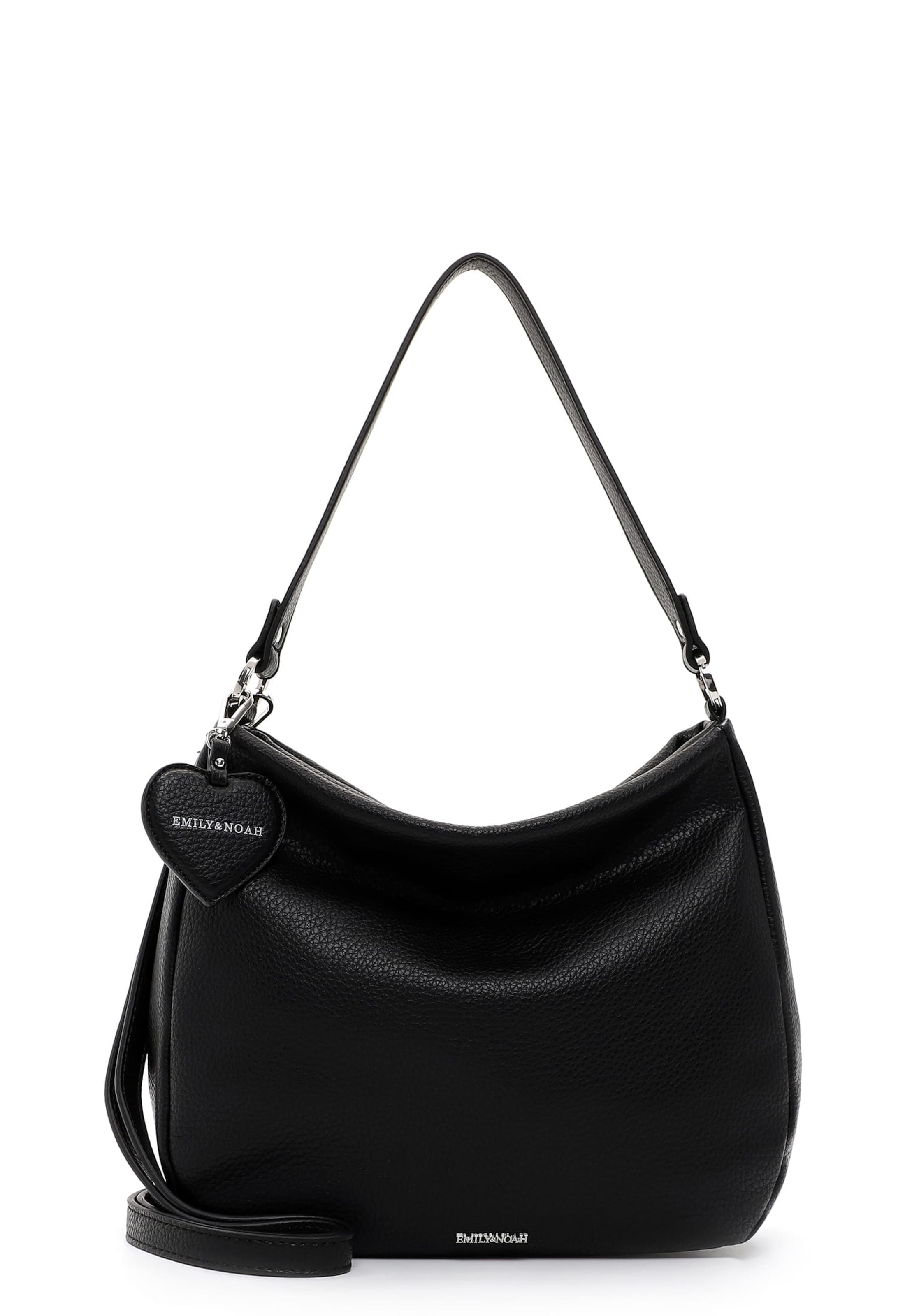 Emily & Noah Schoudertas 'Enie' in Zwart: voorkant