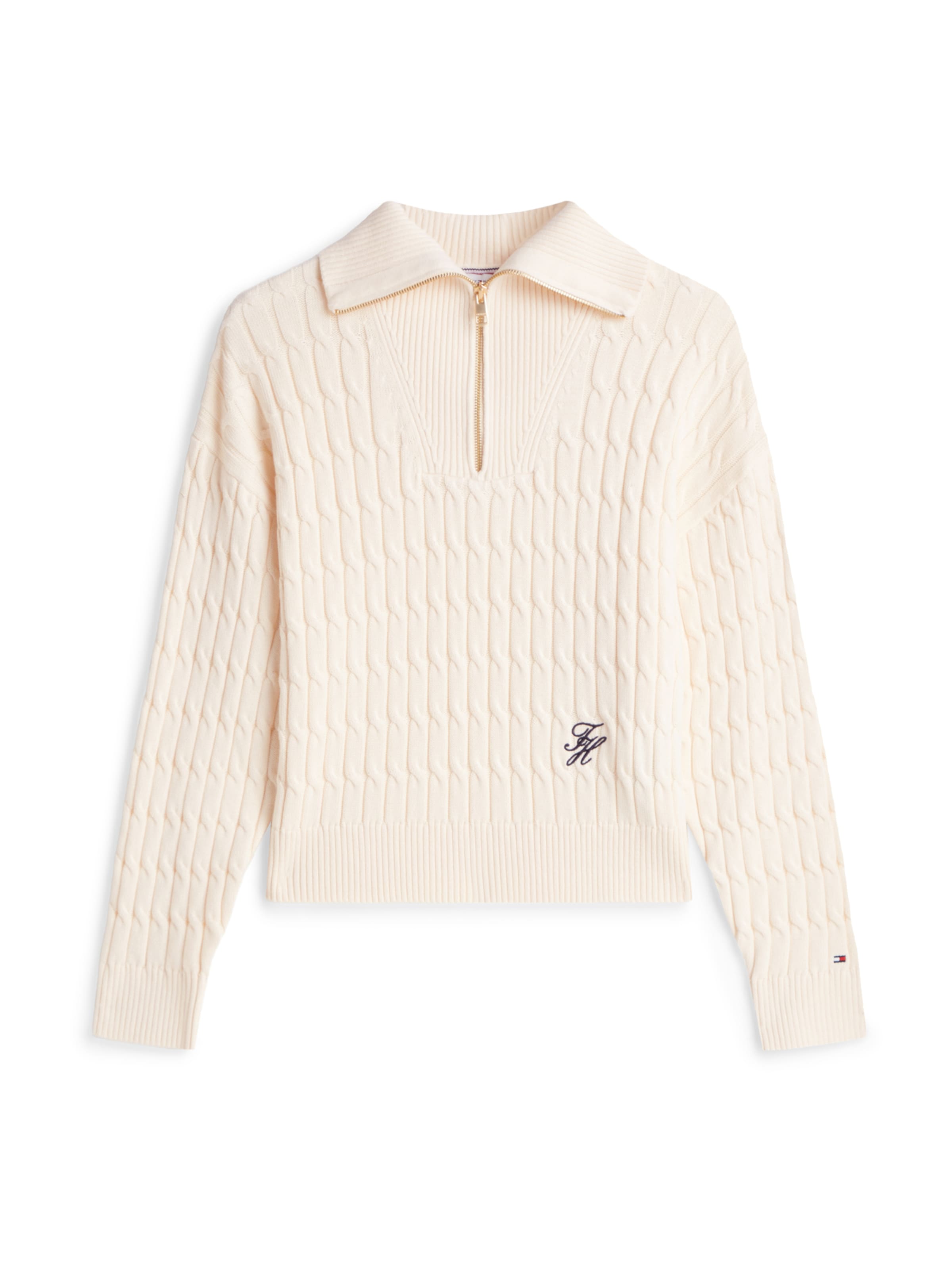 TOMMY HILFIGER Tröja i beige: framsida