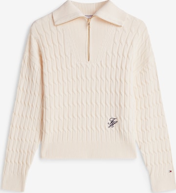 smėlio TOMMY HILFIGER Megztinis: priekis